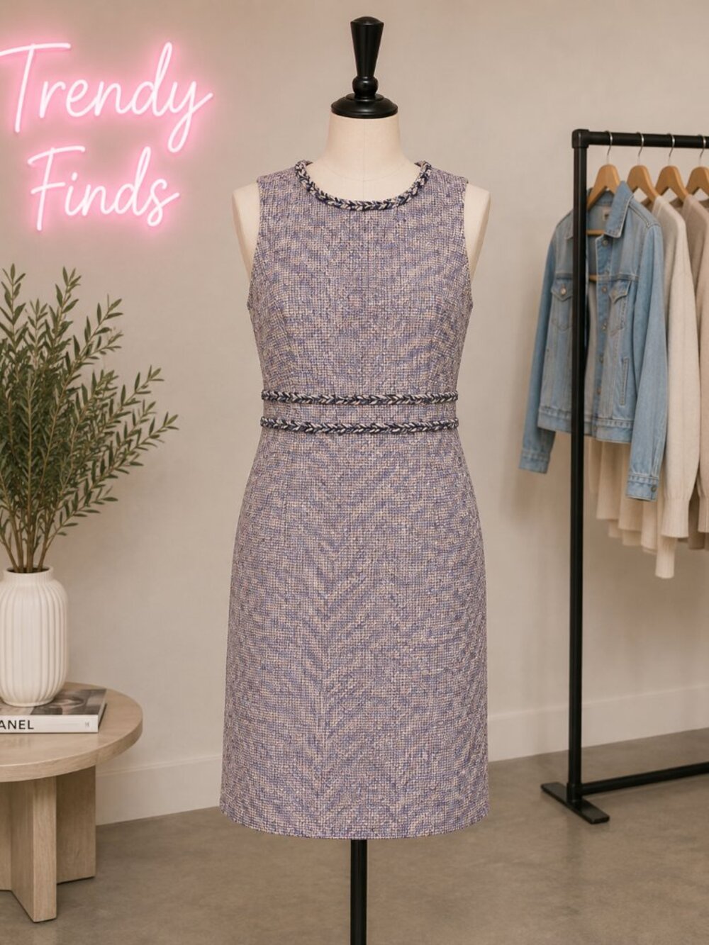 NWOT J. Crew Sheath Twinkle Tweed Dress